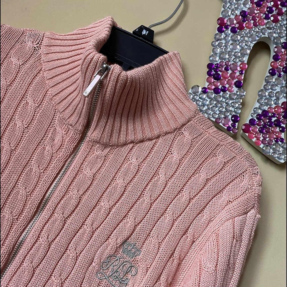 RALPH LAUREN knit sweater jacket